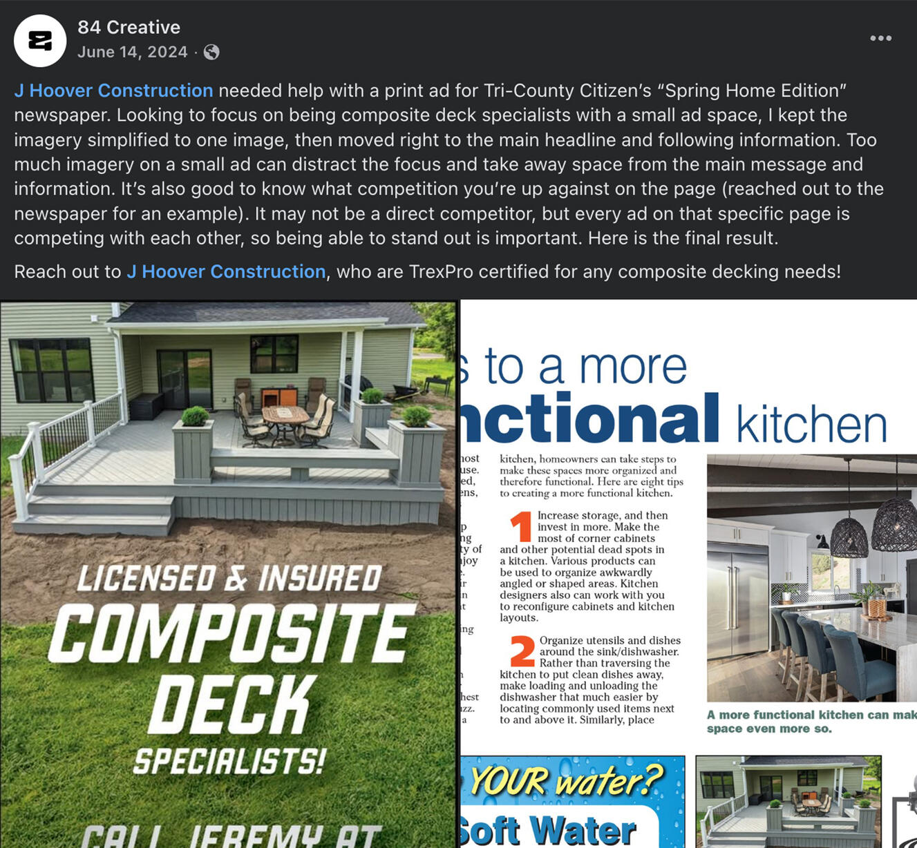 J Hoover Construction Ad